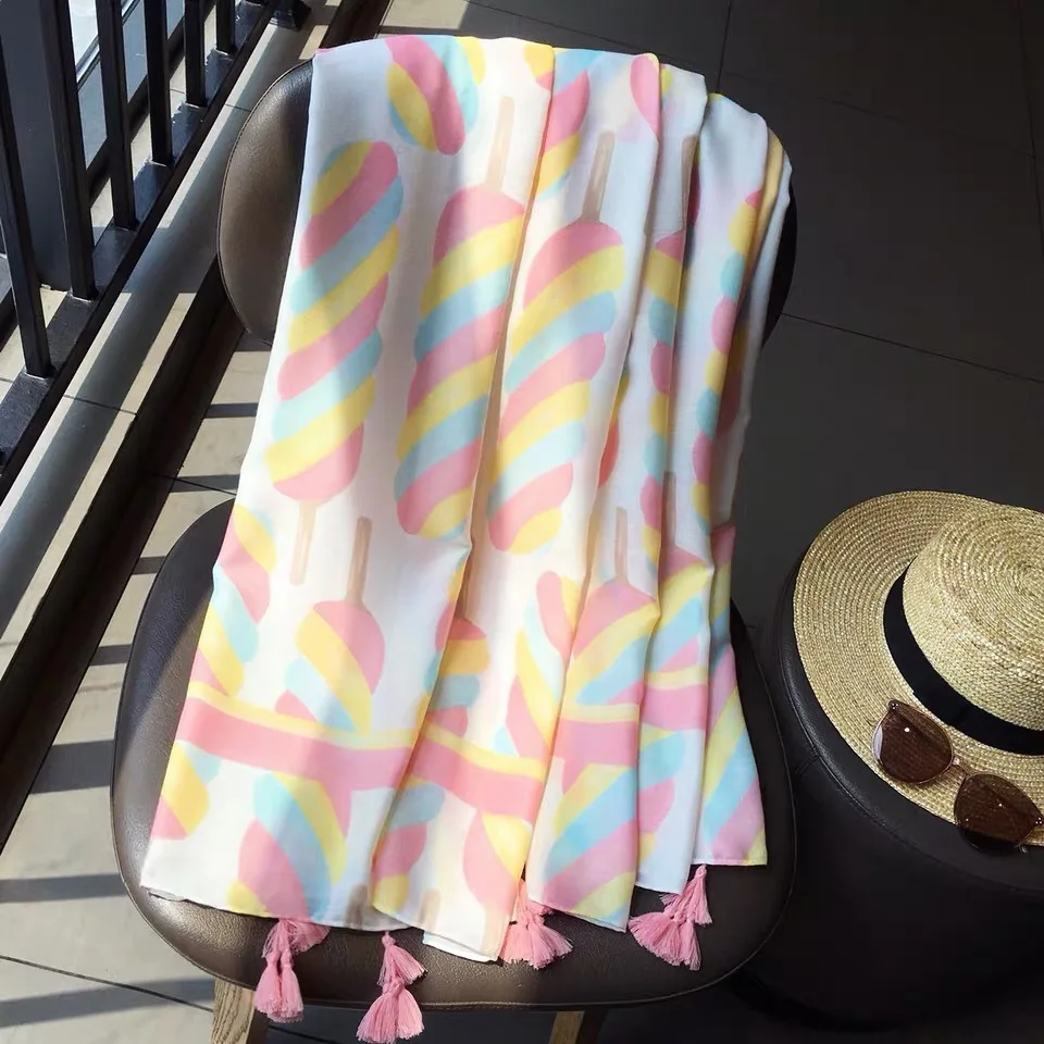 New viscose tassel scarfs cute cotton candy print design scarves muslim hijabs lady's wrap fashion bandana shawls 10pcs/lot
New viscose tassel scarfs cute cotton candy print design scarves muslim hijabs lady's wrap fashion bandana shawls 10pcs/lot