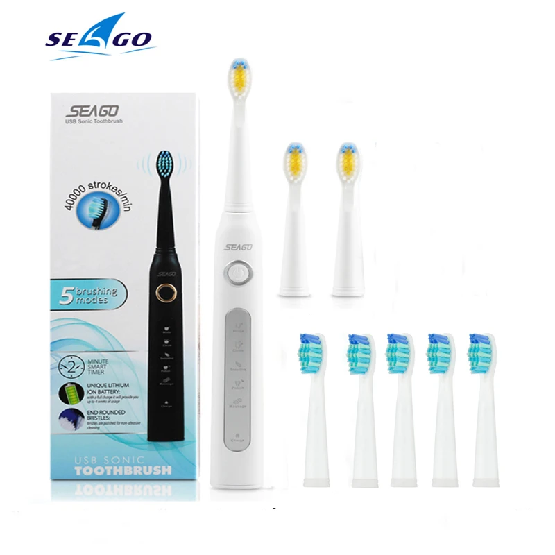 Rechargeable Electric Toothbrush Seago Ultrasonic Electronic Teeth Brush With Pc Brush Heads Rechargeable Waterproof Toothbrush
Rechargeable Electric Toothbrush Seago Ultrasonic Electronic Teeth Brush With Pc Brush Heads Rechargeable Waterproof Toothbrush