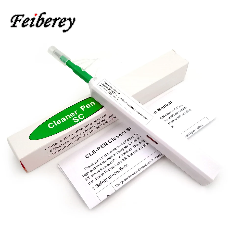 SC One Click Cleaner Tool Fiber Optic Cleaning Pen for SC/FC/ST Connector 2.5mm SC FC ST Fiber Optic Pen Type Cleaner
SC One Click Cleaner Tool Fiber Optic Cleaning Pen for SC/FC/ST Connector 2.5mm SC FC ST Fiber Optic Pen Type Cleaner
