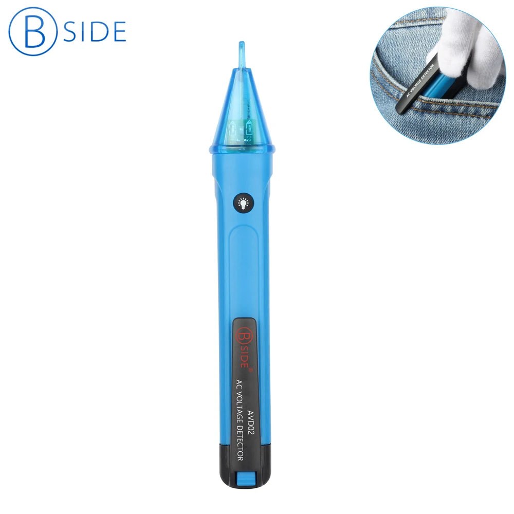 Bside AVD02 Pen Type Non-contact AC 90V~1000V Voltage Detector Voltmeter Test Pencil Electroprobe Sound/light alarm &ampSpot Light |