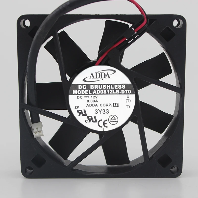 ADDA AD0812LB-D70 8015 AC/DC 12V 0.09A двойной шарикоподшипник бесшумный источника питания вентилятор охлаждения
ADDA AD0812LB-D70 8015 AC/DC 12V 0.09A двойной шарикоподшипник бесшумный источника питания вентилятор охлаждения