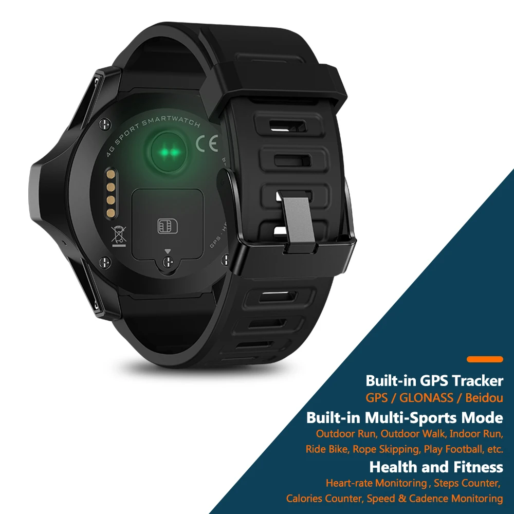 Zeblaze THOR 5 Android 7.1.1 умные часы 2 Гб + 16 ГБ 4G LTE 8.0MP наручные Nano SIM WiFi BT4.0 с контролем