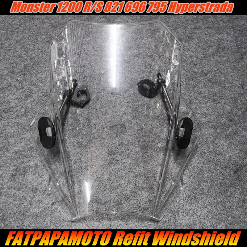 FOR DUCATI Monster 1200 R S 821 696 795 Hyperstrada Motorcycle Accessories 22 26 28MM Handlebar Universal Windshield
FOR DUCATI Monster 1200 R S 821 696 795 Hyperstrada Motorcycle Accessories 22 26 28MM Handlebar Universal Windshield