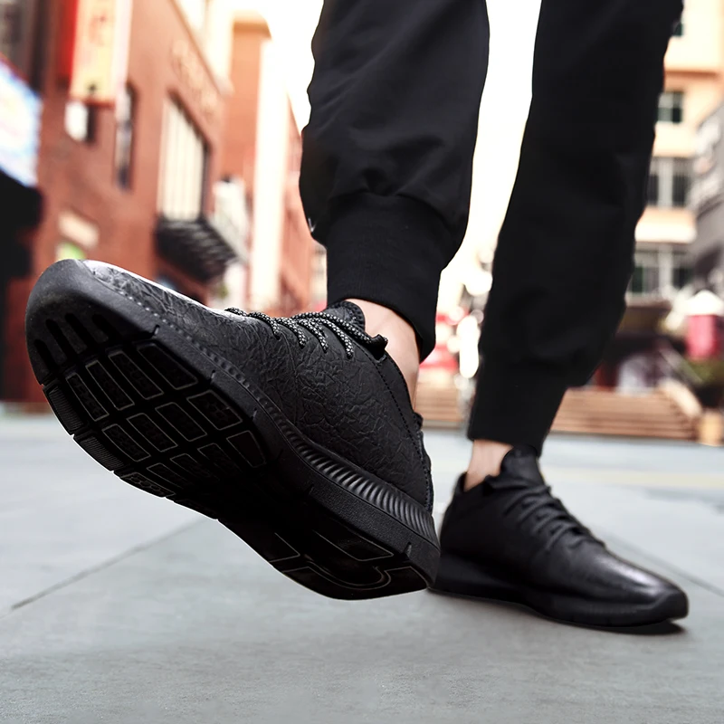 Fashion men's shoes casual leather 2019 new waterproof sneakers male slip on black shoe man thick soles platform shoes for men
Fashion men's shoes casual leather 2019 new waterproof sneakers male slip on black shoe man thick soles platform shoes for men