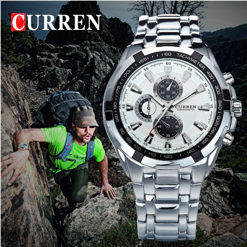 CURREN Men Quartz Watches Top Brand Analog Military male alloy Watches Men Sports army Watch Waterproof Relogio Masculino 8023
CURREN Men Quartz Watches Top Brand Analog Military male alloy Watches Men Sports army Watch Waterproof Relogio Masculino 8023