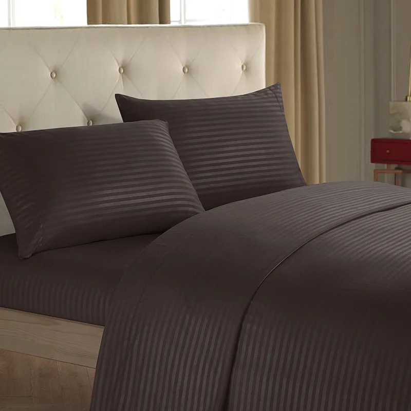Bedding Set Brief Striped Hotel home Bed Linens Flat Sheet+Fitted Sheet+Pillowcase Queen/ King Size Not included Duvet Cover
Bedding Set Brief Striped Hotel home Bed Linens Flat Sheet+Fitted Sheet+Pillowcase Queen/ King Size Not included Duvet Cover
