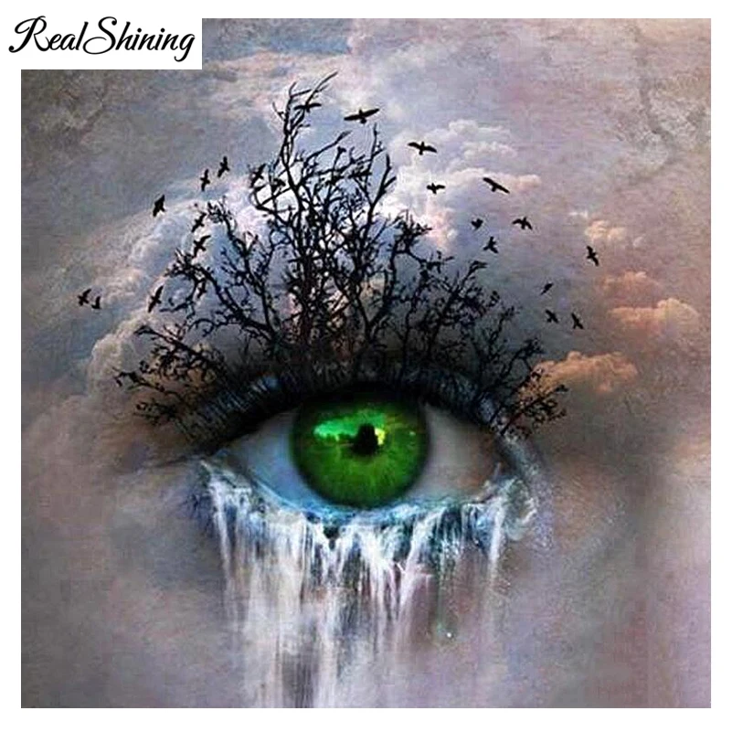 REALSHINING 5D,diy,diamond painting Cross Stitch Kits Green Eyes Waterfalls,Embroidery Fashion Mosaic Pattern Rhinestones FS2385
REALSHINING 5D,diy,diamond painting Cross Stitch Kits Green Eyes Waterfalls,Embroidery Fashion Mosaic Pattern Rhinestones FS2385
