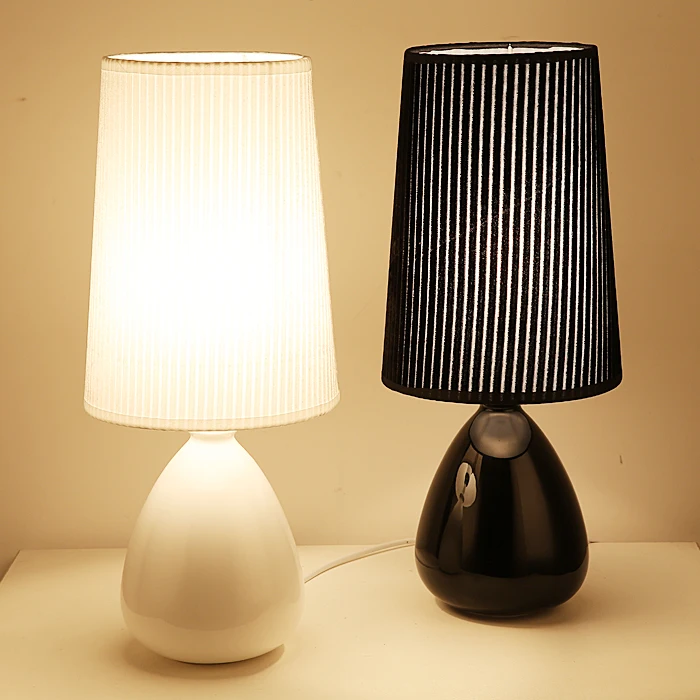Modern simple art ceramic fabic lampshade table lamp bedroom study room warm bed romantic decor lamp
Modern simple art ceramic fabic lampshade table lamp bedroom study room warm bed romantic decor lamp