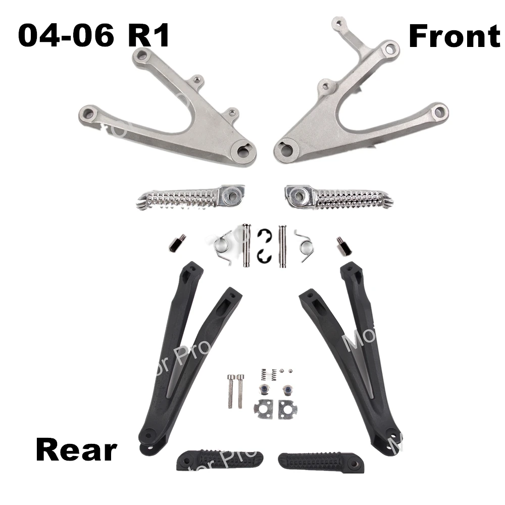 Footrests For Yamaha YZF R1 2004 2005 2006 Front Rear Foot Pegs Pedal Brackets Motorcycle Replacement Accessories Black YZF-R1
Footrests For Yamaha YZF R1 2004 2005 2006 Front Rear Foot Pegs Pedal Brackets Motorcycle Replacement Accessories Black YZF-R1