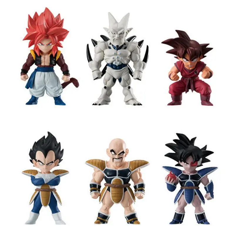 WSTXBD BANPRESTO 6 шт./компл. Dragon Ball Z DBZ Adverge 8 SSJ4 Gogeta Goku Vegeta наппа ПВХ Фигурки игрушки