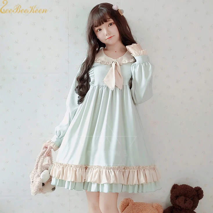 Doll collar Princess Dress Girl Sweet Lolita Dress Cute Girls Halloween Cosplay Party Lolita OP Dress Cosplay Costume For Women
Doll collar Princess Dress Girl Sweet Lolita Dress Cute Girls Halloween Cosplay Party Lolita OP Dress Cosplay Costume For Women