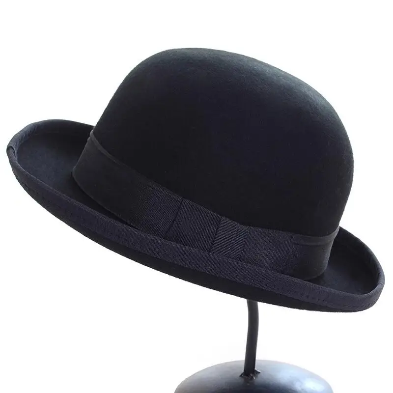 New Pure Wool Men women Fedora Hat Navy Black Grey Floppy Brim Woolen Felt Bowler Hat Casual Dome Winter Derby Hat Caps
New Pure Wool Men women Fedora Hat Navy Black Grey Floppy Brim Woolen Felt Bowler Hat Casual Dome Winter Derby Hat Caps