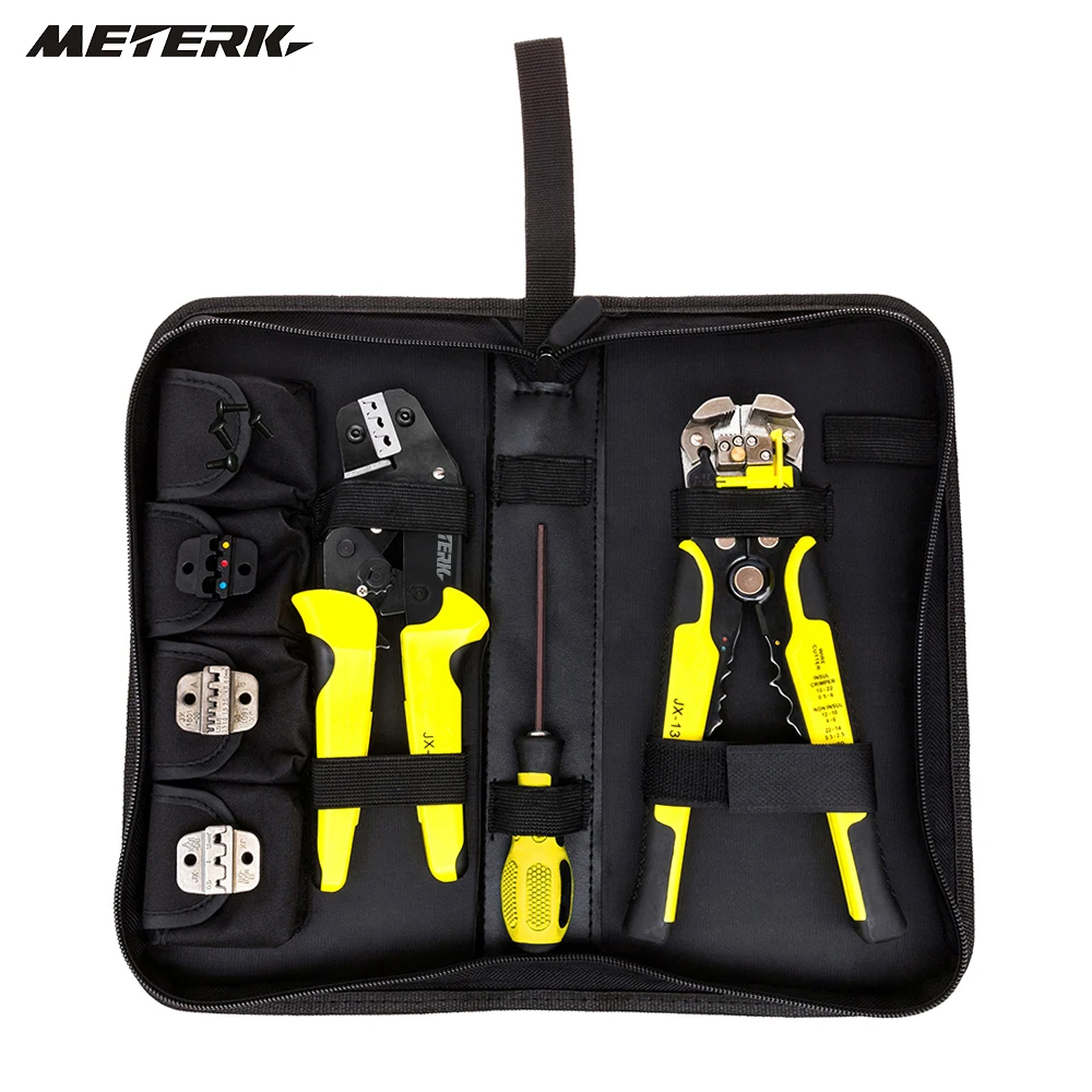 Meterk 4 в 1 провод обжимные инструменты Kit Engineering Ratcheting терминал, настройка плоскогубцами проволочная обжимка + инструмент для зачистки проводо...
Meterk 4 в 1 провод обжимные инструменты Kit Engineering Ratcheting терминал, настройка плоскогубцами проволочная обжимка + инструмент для зачистки проводо...