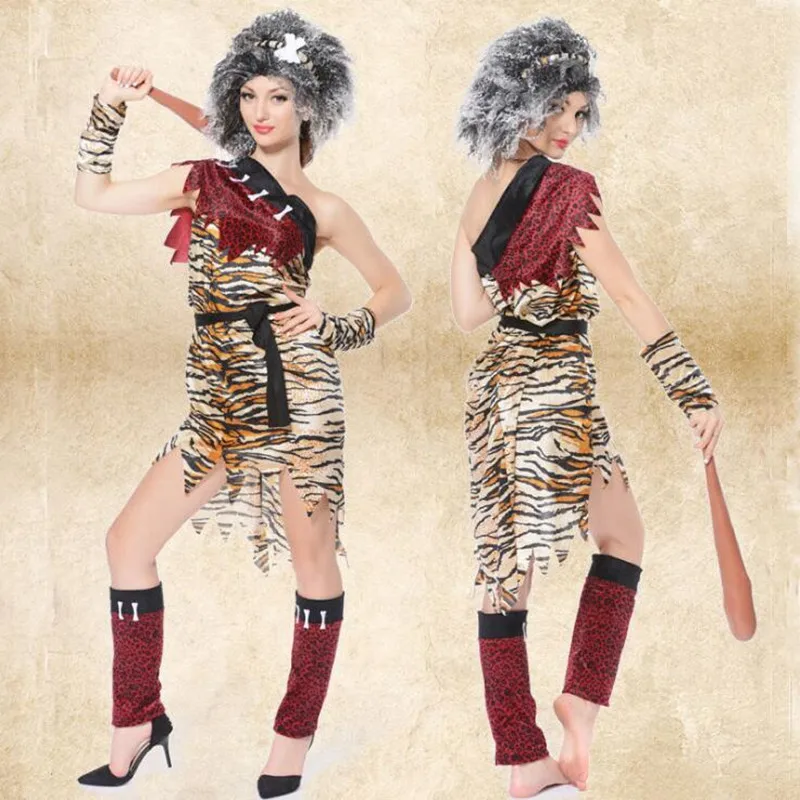 Women Man Chief Savage Cosplay Costume Adults Wild Man Performance Costumes Halloween Masquerade Party Dress Supplies
Women Man Chief Savage Cosplay Costume Adults Wild Man Performance Costumes Halloween Masquerade Party Dress Supplies