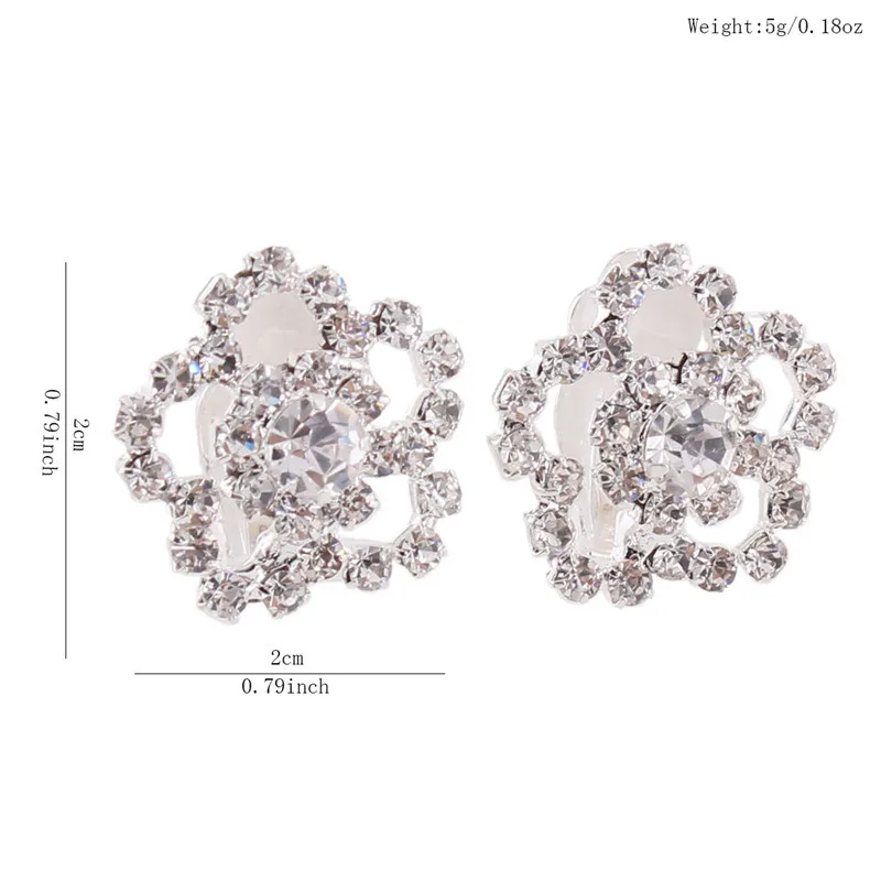 Grace Jun New Fashion Rhinestone Crystal Flower Shape Clip on Earrings Without Piercing for Women Party Charm Earrings Hot Sale
Grace Jun New Fashion Rhinestone Crystal Flower Shape Clip on Earrings Without Piercing for Women Party Charm Earrings Hot Sale
