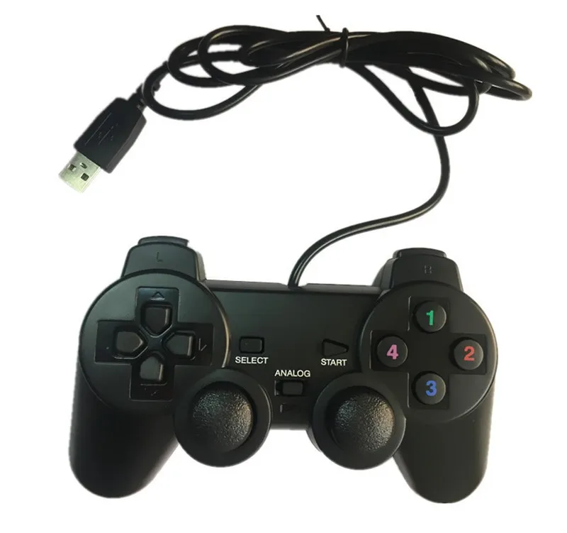 USB игровой контроллер с одной вибрацией 208 компьютерный ПК для PS2|Геймпады| |