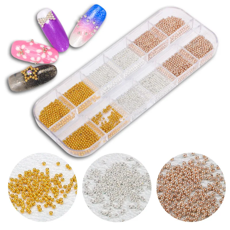 1 Box Metal Beads Without hole Mixed Rose Gold Silver 3D Micro Caviar Beads Nail Art Decoration Nails Accessories diy supplies
1 Box Metal Beads Without hole Mixed Rose Gold Silver 3D Micro Caviar Beads Nail Art Decoration Nails Accessories diy supplies