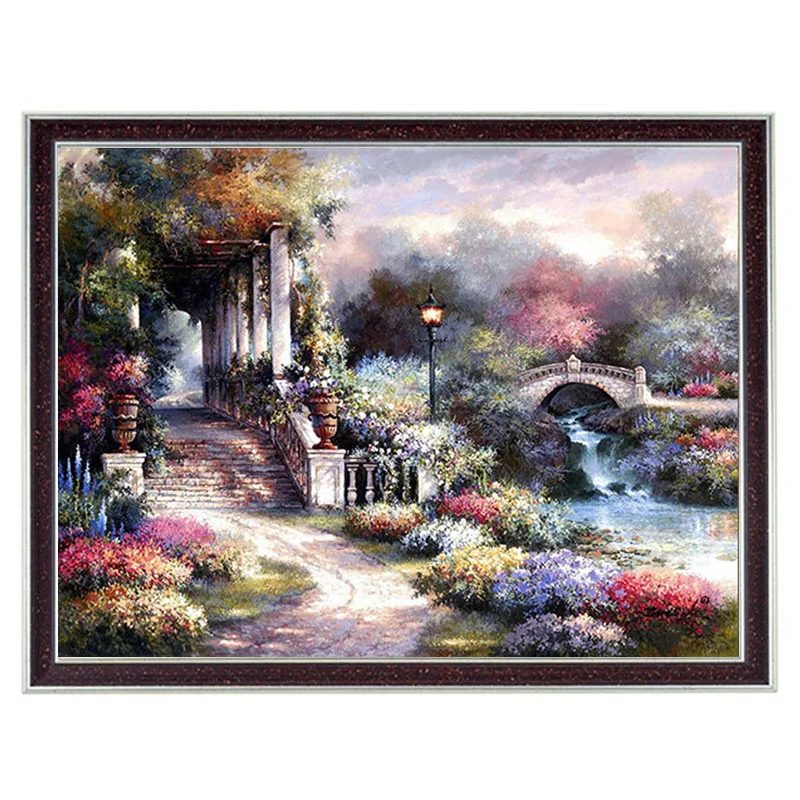 Needlework,DIY DMC 14CT Unprinted Cross stitch,Counted Embroidery Cross-stitch landscape Classic Garden Retreat Pattern Decor
Needlework,DIY DMC 14CT Unprinted Cross stitch,Counted Embroidery Cross-stitch landscape Classic Garden Retreat Pattern Decor