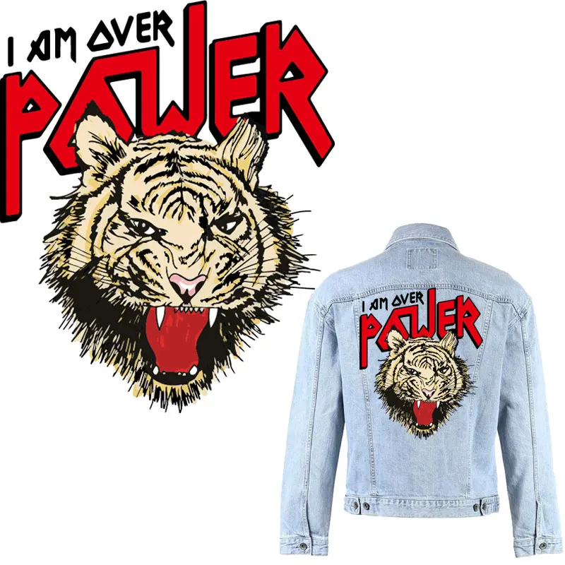 large jungle tiger patches for clothing sticker iron on transfer for T-shirt jean diy patch thermocollants vetement parches ropa
large jungle tiger patches for clothing sticker iron on transfer for T-shirt jean diy patch thermocollants vetement parches ropa