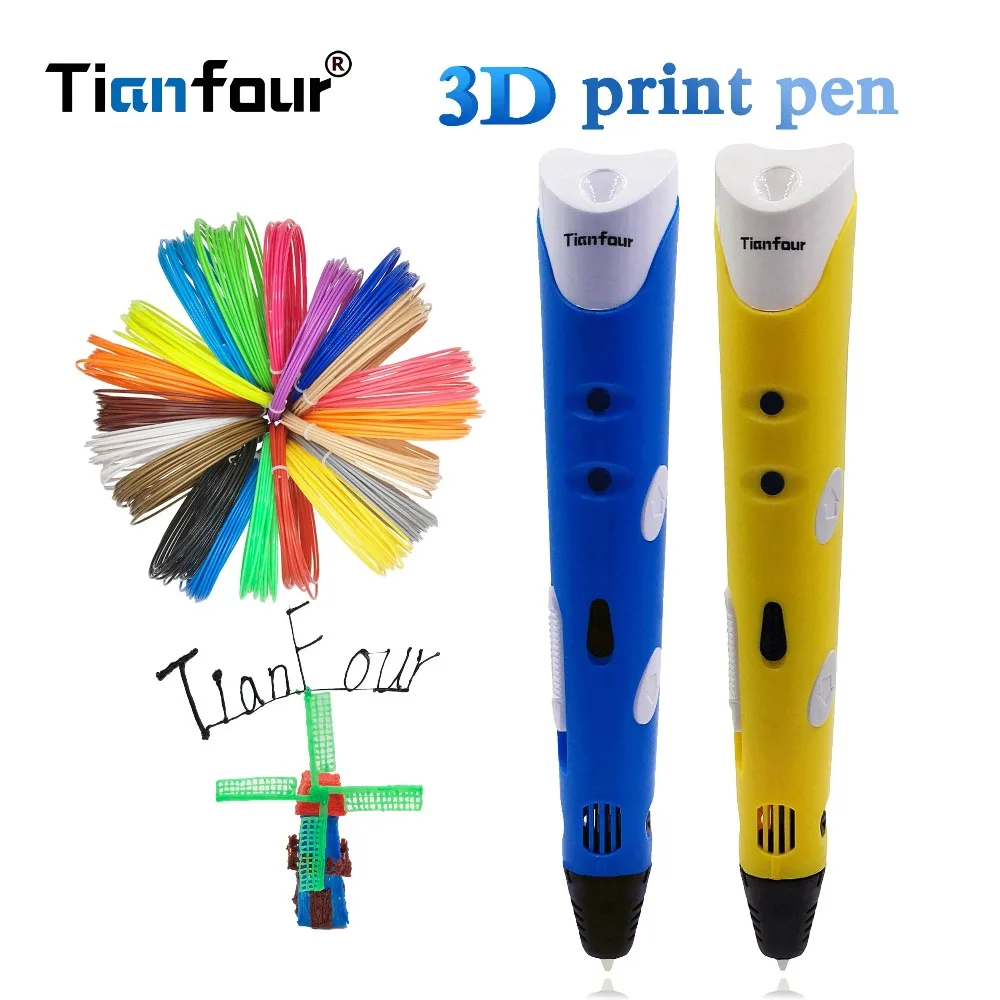 Tianfour модель 3D принтеры ручка с 100 м 1 75 мм ABS нити 3d печать Ручка оригинальной