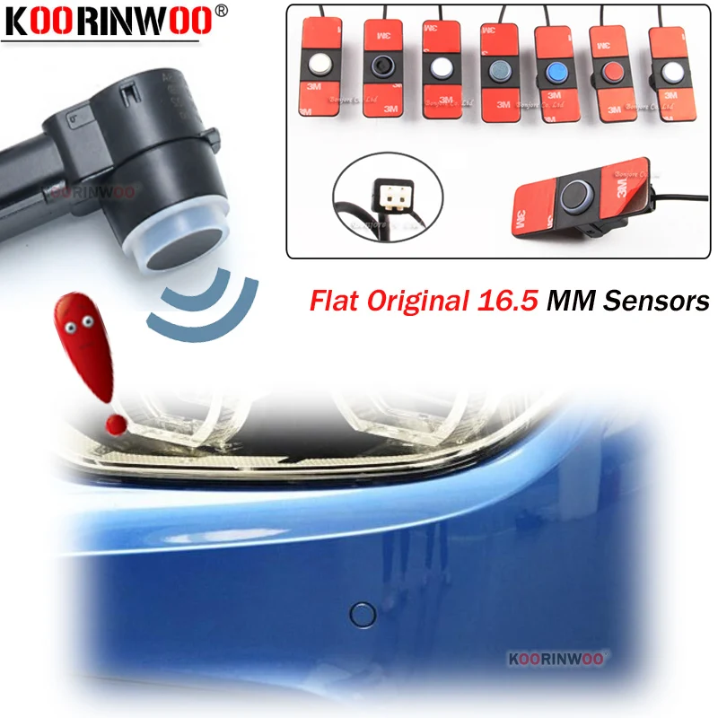 Koorinwoo Universal Original Flat Sensor 16.5mm Parking 4 Pcs/lot Black Gold White Grey Blue Red Silver Accossories system Radar
Koorinwoo Universal Original Flat Sensor 16.5mm Parking 4 Pcs/lot Black Gold White Grey Blue Red Silver Accossories system Radar
