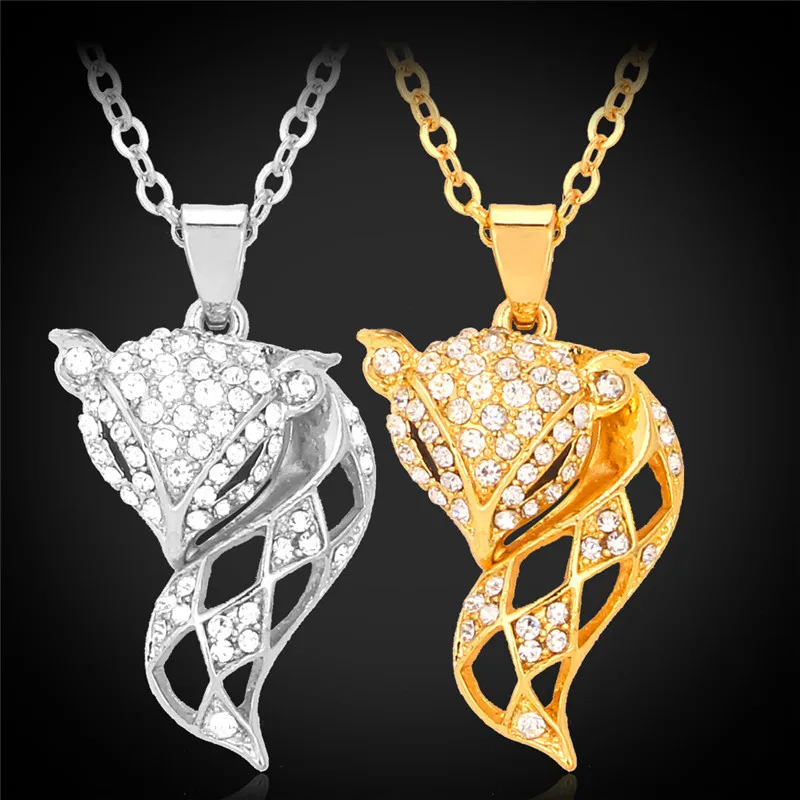 Cute Fox Pendant Necklace Yellow Gold Color Austrian Rhinestone Crystal Pendants Jewelry Gift For Women MGC P693
Cute Fox Pendant Necklace Yellow Gold Color Austrian Rhinestone Crystal Pendants Jewelry Gift For Women MGC P693