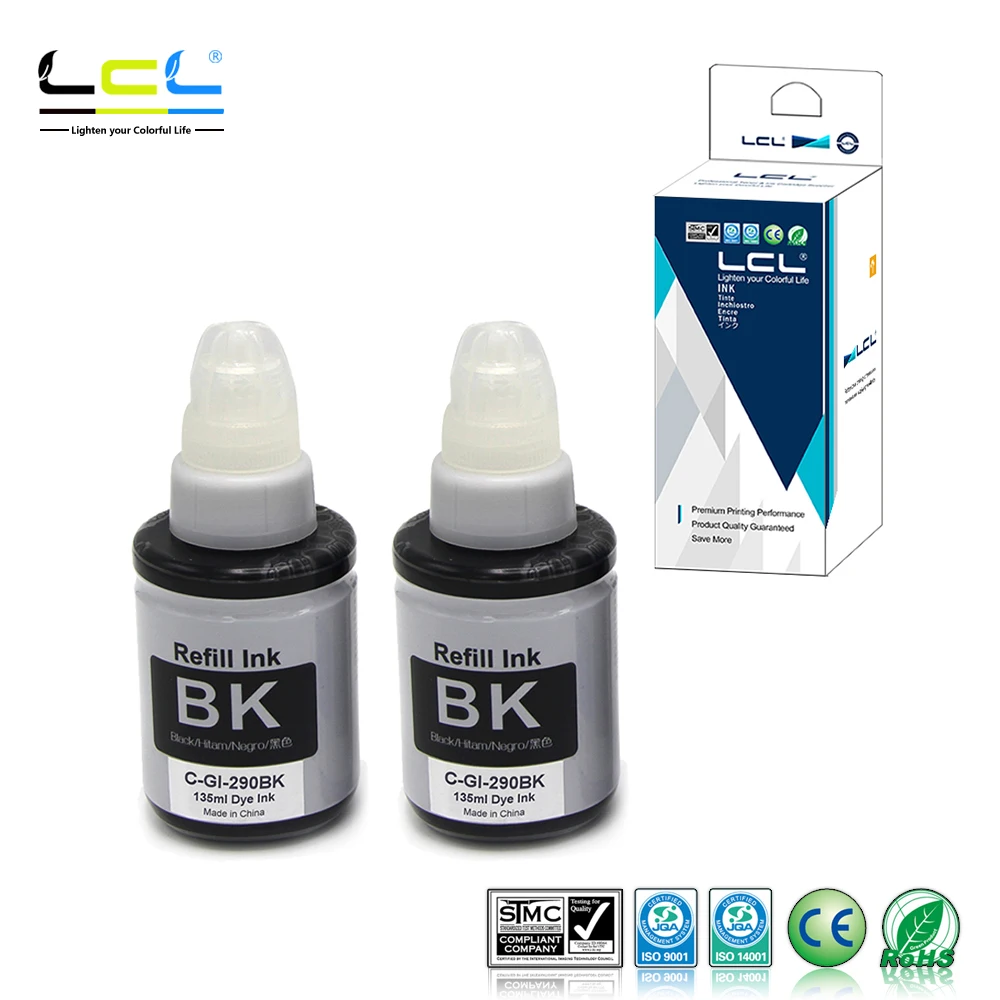 LCL GI290 C-GI-290BK (2-Pack Black) Ink Cartridge Compatible for Canon PIXMA G1200 G2200 G3200 G4200 G4210
LCL GI290 C-GI-290BK (2-Pack Black) Ink Cartridge Compatible for Canon PIXMA G1200 G2200 G3200 G4200 G4210