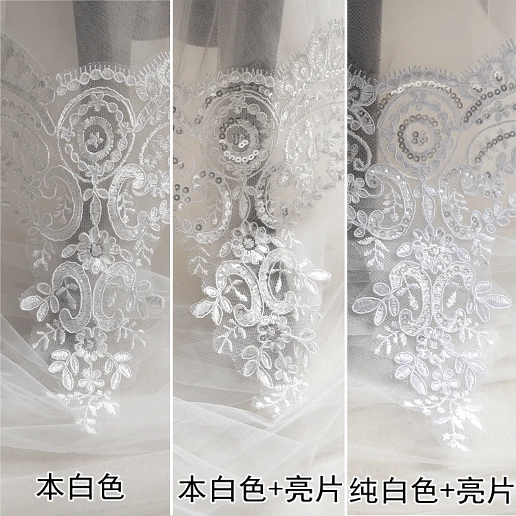 6 Yards Scalloped Ivory Corded Alencon Mesh Lace Trim With Sequins For Bridal Dress, Home Decor New Arrival
6 Yards Scalloped Ivory Corded Alencon Mesh Lace Trim With Sequins For Bridal Dress, Home Decor New Arrival