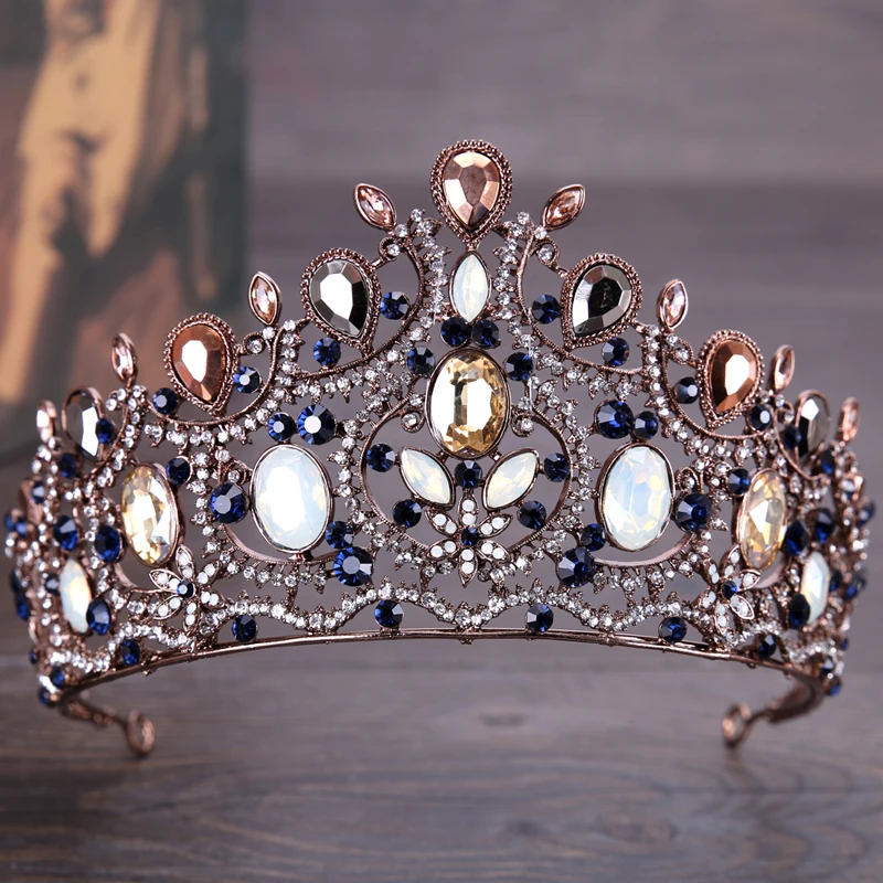 Vintage Baroque Tiaras And Crowns Brown Crystal Hair Jewelry Headband Princess Diadem Bride Wedding Women Hair Accessiories
Vintage Baroque Tiaras And Crowns Brown Crystal Hair Jewelry Headband Princess Diadem Bride Wedding Women Hair Accessiories