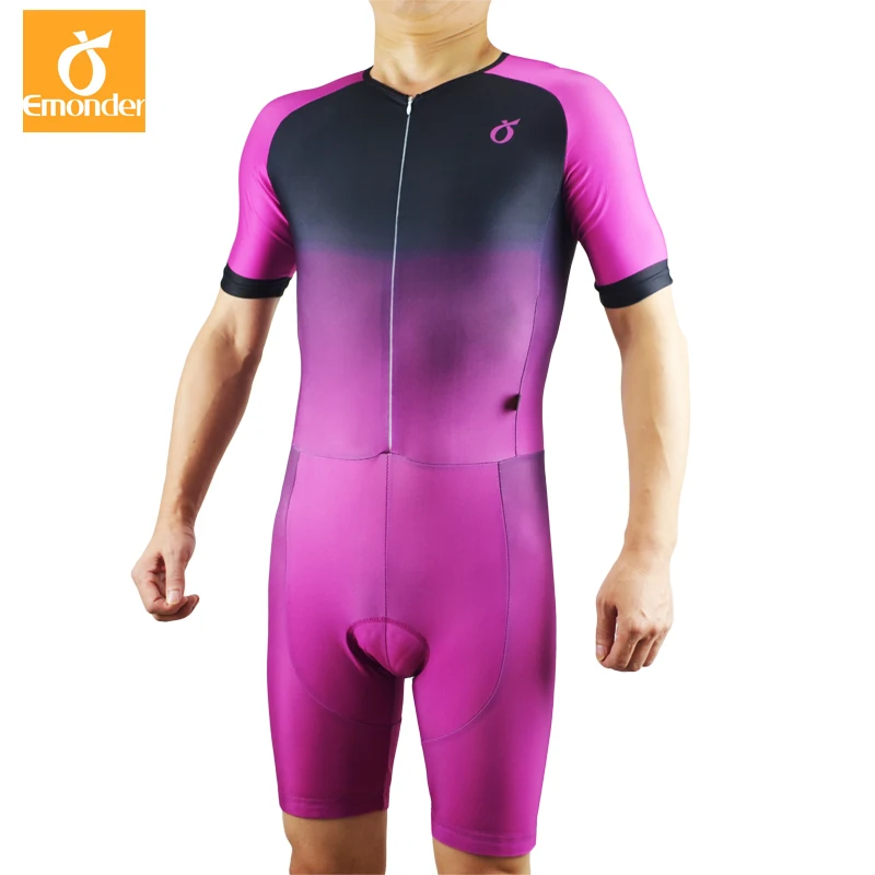 EMONDER Men Cycling Jerseys Triathlon Bike Bicycle Clothes Purple V-neck Close-fitting Breathable White Riding Skin suits
EMONDER Men Cycling Jerseys Triathlon Bike Bicycle Clothes Purple V-neck Close-fitting Breathable White Riding Skin suits