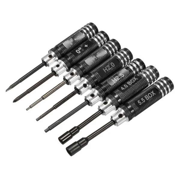 

7pcs 1.5/2/2.5/3/4/5.5mm DIY Hexagonal Hex Screw Driver Tool Set Screwdriver For RC Camera Drone FPV Quadcopter Helicopter DIY