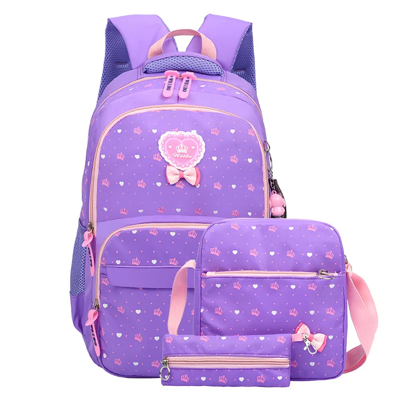 children School Bags Teenager Girls kids Backpacks Printing travel Backpack Orthopedic 3pcs/Set schoolbag sac infantil | Багаж и сумки