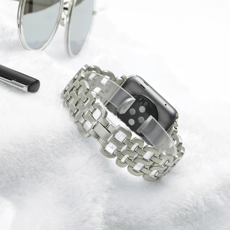 Браслет из нержавеющей стали для iWatch Apple Watch 38 мм 42 40 44 Series 1 2 3 | Наручные часы