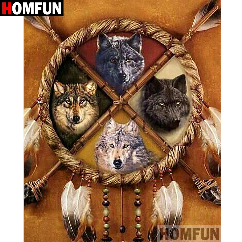 HOMFUN 5D DIY Diamond Painting Full Square/Round Drill "Wolf feather" Embroidery Cross Stitch gift Home Decor Gift A09317
HOMFUN 5D DIY Diamond Painting Full Square/Round Drill "Wolf feather" Embroidery Cross Stitch gift Home Decor Gift A09317