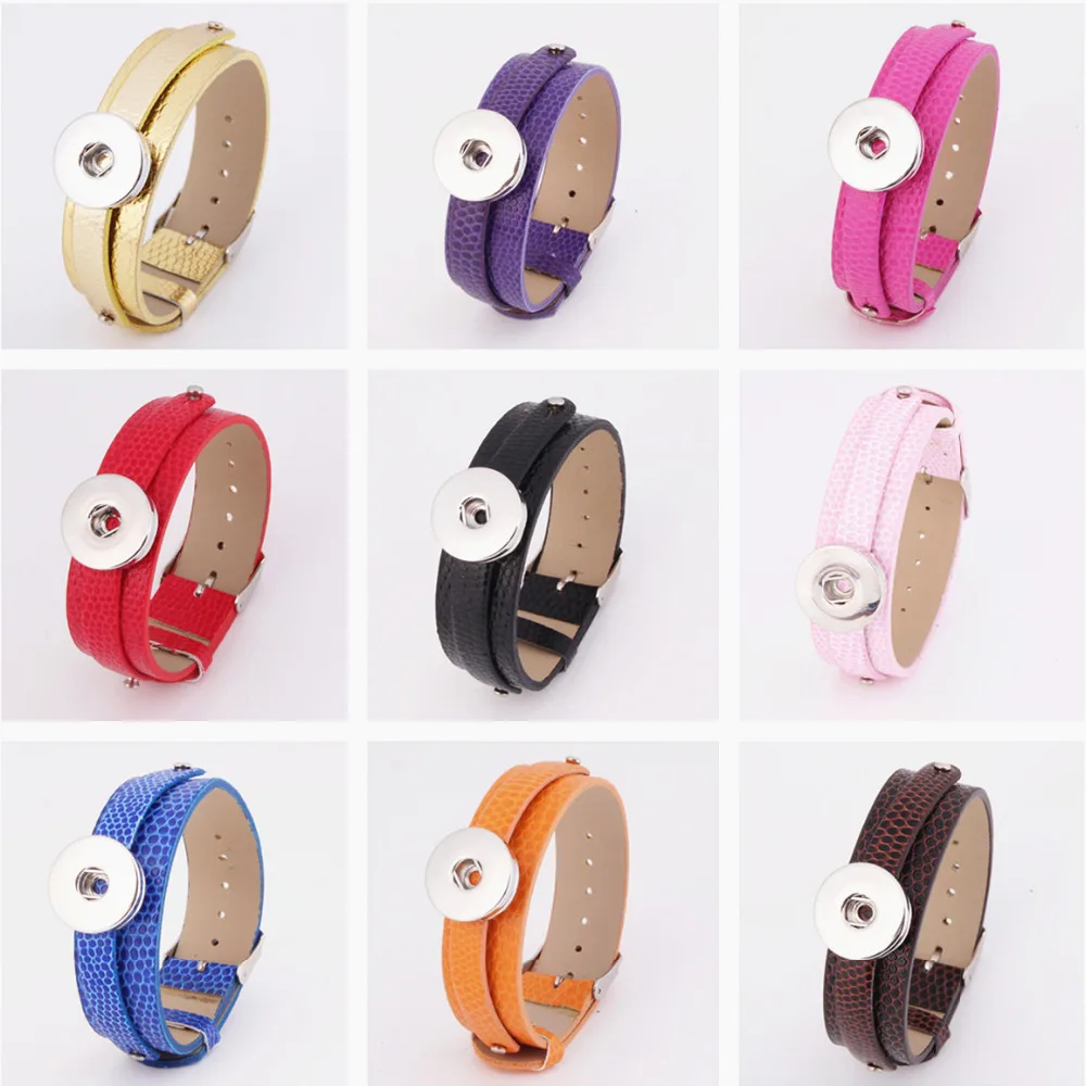 Fashion SE0026 Colorful DIY Leather watchband Trendy snap Bracelets Best-selling Bangles fit 18MM snap buttons jewelry
Fashion SE0026 Colorful DIY Leather watchband Trendy snap Bracelets Best-selling Bangles fit 18MM snap buttons jewelry