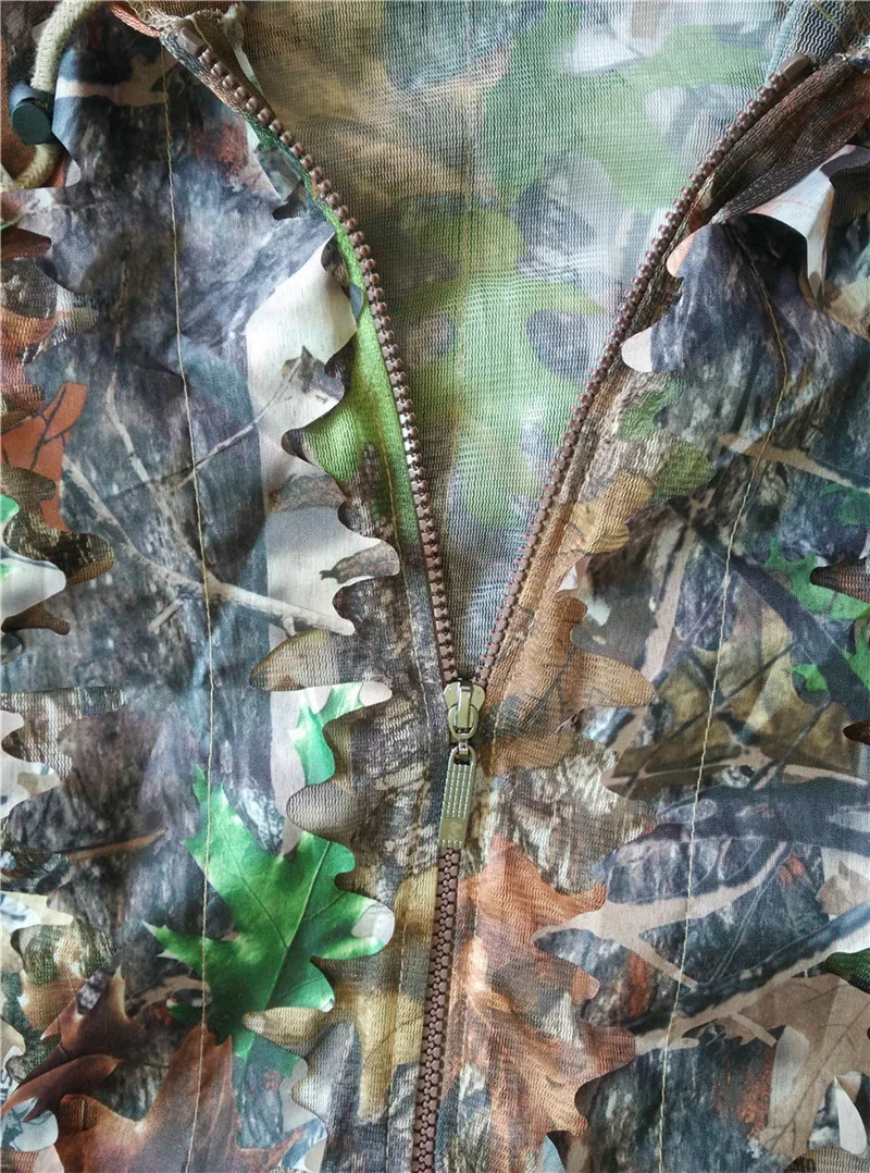 Осенняя камуфляжная быстросохнущая охотничья одежда с листьями костюм 3d