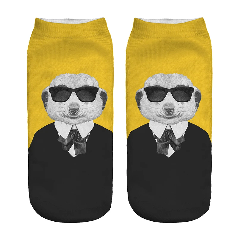 1pair Cool 3D Meerkat Agent Printed sock Men New Unisex Cute Low Cut Ankle Sock Soft Cotton sock Casual Charactor Sock Wholesale
1pair Cool 3D Meerkat Agent Printed sock Men New Unisex Cute Low Cut Ankle Sock Soft Cotton sock Casual Charactor Sock Wholesale