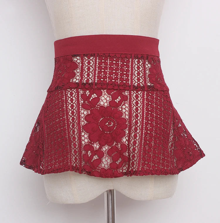 Women's runway fashion vintage lace Cummerbunds female Dress coat Corsets Waistband Belts decoration wide belt R1165
Women's runway fashion vintage lace Cummerbunds female Dress coat Corsets Waistband Belts decoration wide belt R1165