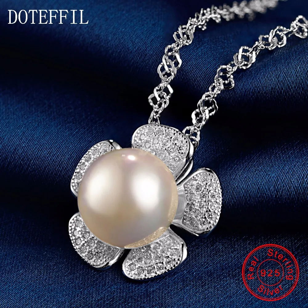 925 Silver Charm Necklace Round 10mm Pearl Pendant Women Necklace Luxury Sterling Silver Jewelry
925 Silver Charm Necklace Round 10mm Pearl Pendant Women Necklace Luxury Sterling Silver Jewelry