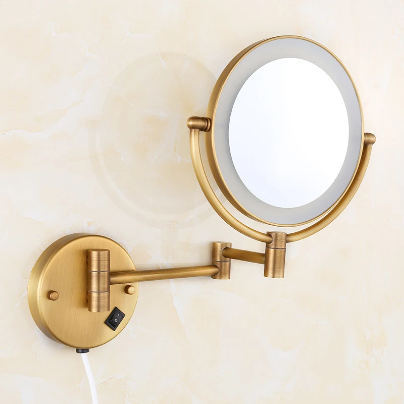 OWOFAN Bath Mirrors Brass Antique 1x3 Magnifying Bathroom Wall Illuminator LED Cosmetic Makeup With Lighting Women Mirror 2068F
OWOFAN Bath Mirrors Brass Antique 1x3 Magnifying Bathroom Wall Illuminator LED Cosmetic Makeup With Lighting Women Mirror 2068F