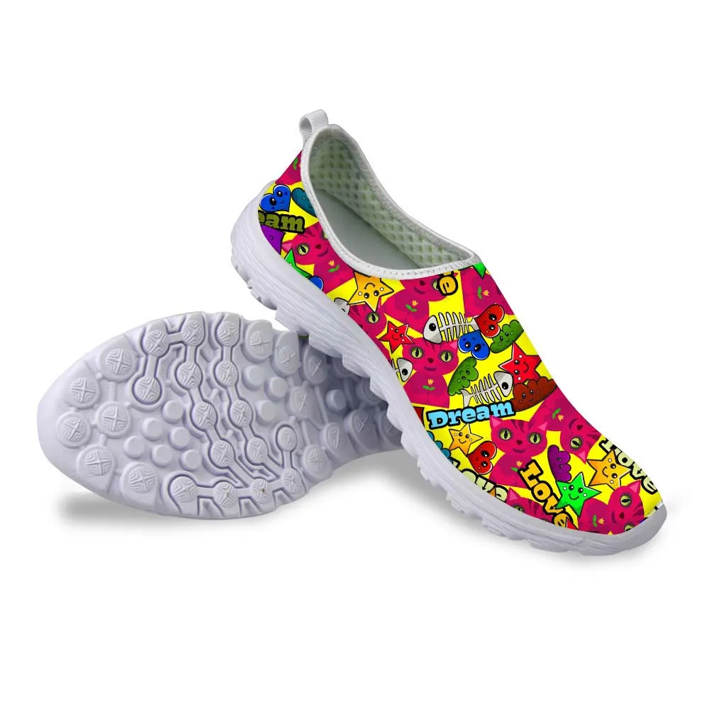 NOISYDESIGNS Women Super Lightweight Casual Mesh Flat Shoes,Cute Cartoon Cat flat For Female Breathable Womens Zapatillas Mujer
NOISYDESIGNS Women Super Lightweight Casual Mesh Flat Shoes,Cute Cartoon Cat flat For Female Breathable Womens Zapatillas Mujer