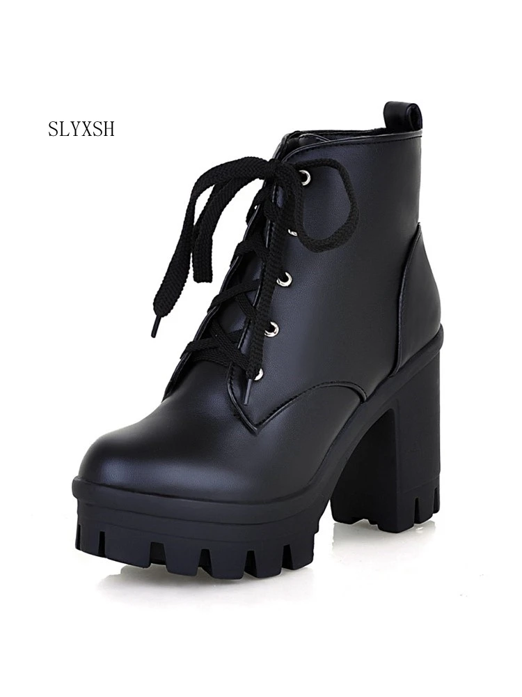 SLYXSH European style contracted Woman British Style Rivet Boots Boots Autumn Winter 2018 New High-heeled Shoes
SLYXSH European style contracted Woman British Style Rivet Boots Boots Autumn Winter 2018 New High-heeled Shoes