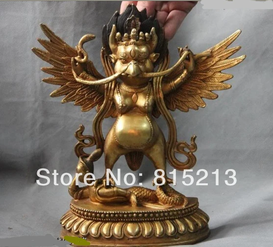 Bi00708 китайский буддизм медный Garuda статуэтка будды peng bird golden winged Chinese
Bi00708 китайский буддизм медный Garuda статуэтка будды peng bird golden winged Chinese