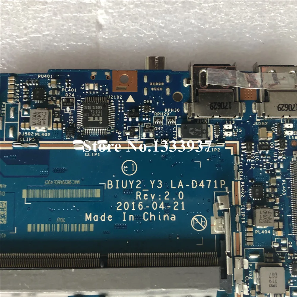 FOR Lenovo YOGA 710-15ISK 710-15IKB Laptop Motherboard BIUY2_Y3 LA-D471P I5-7200 MB 5B20M14186 Mainboard
FOR Lenovo YOGA 710-15ISK 710-15IKB Laptop Motherboard BIUY2_Y3 LA-D471P I5-7200 MB 5B20M14186 Mainboard