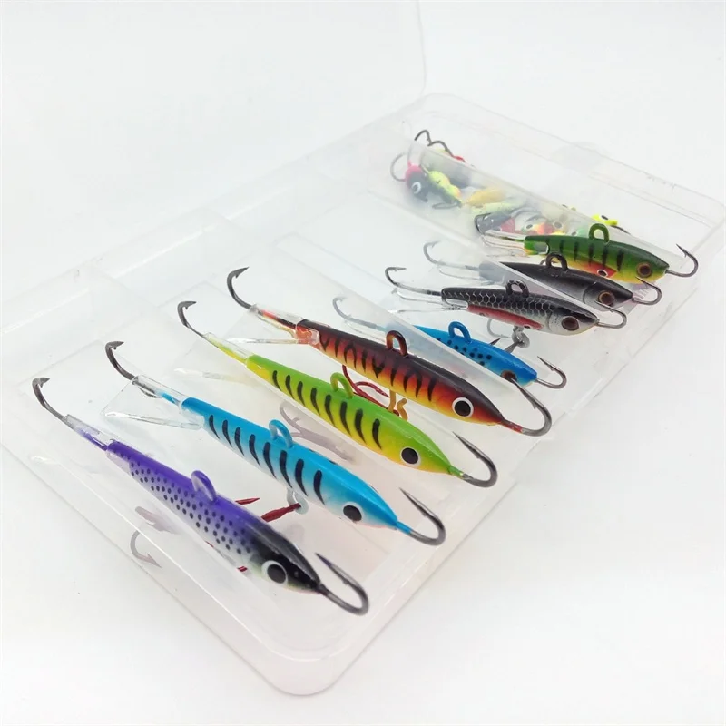 Winter Fishing Lure Ice Sea Fishing Tackle Lead Hooks Hard Bait Suit Set Tackle Jigging Lures With Fishing Box Bait Suit
Winter Fishing Lure Ice Sea Fishing Tackle Lead Hooks Hard Bait Suit Set Tackle Jigging Lures With Fishing Box Bait Suit