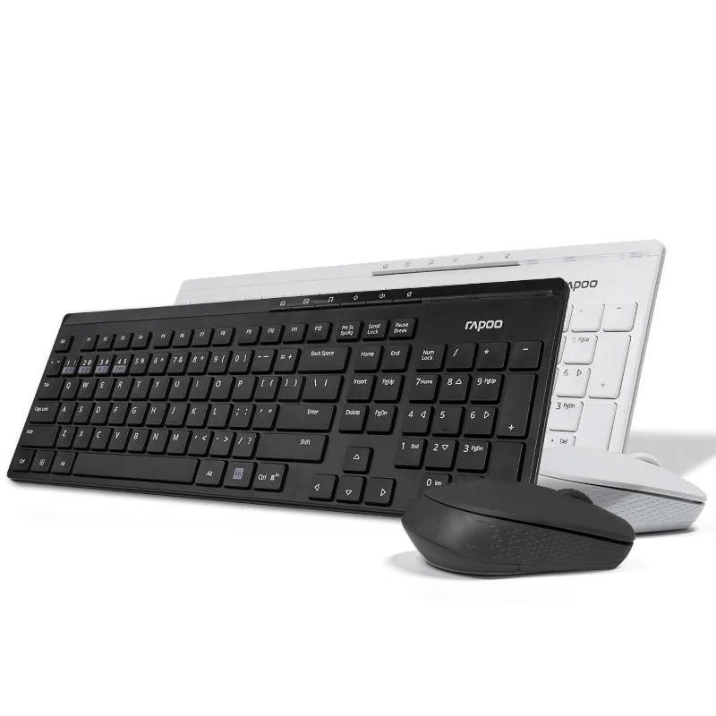 Новый Rapoo Multi-mode Бесшумная Беспроводная клавиатура мышь комбо Bluetooth 4 0/2 RF 3 0 г G