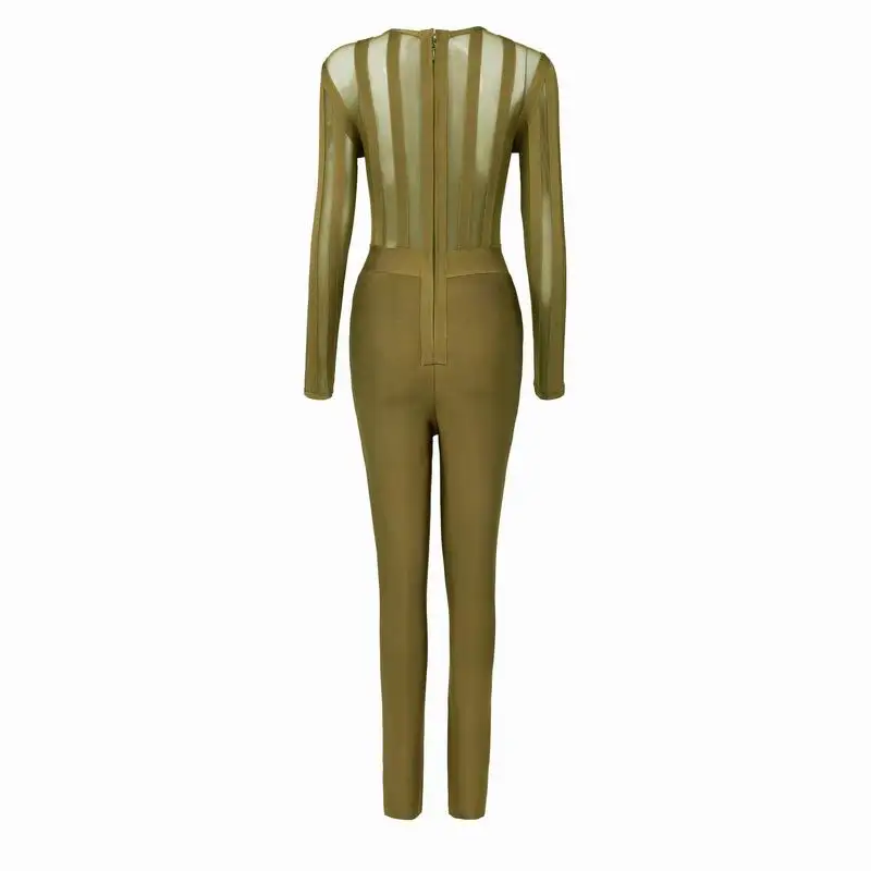 High Quality Green Long Mesh Hollow Out Sexy Rayon Bandage Jumpsuit Party Fashion Jumpsuit
High Quality Green Long Mesh Hollow Out Sexy Rayon Bandage Jumpsuit Party Fashion Jumpsuit