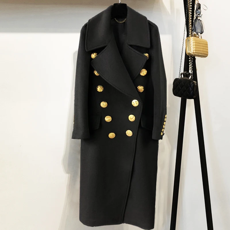England Style women winter black long cloak coat wool double-breasted turn down collar women button wool coats
England Style women winter black long cloak coat wool double-breasted turn down collar women button wool coats
