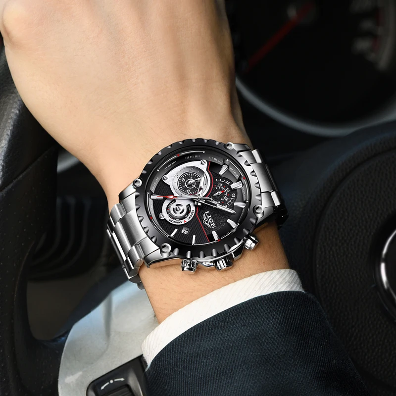 Top Luxury Brand LIGE Men Watch Quartz Clock Mens Watches Sports Chronograph Leather Waterproof Fashion Watch Relogio Masculino
Top Luxury Brand LIGE Men Watch Quartz Clock Mens Watches Sports Chronograph Leather Waterproof Fashion Watch Relogio Masculino