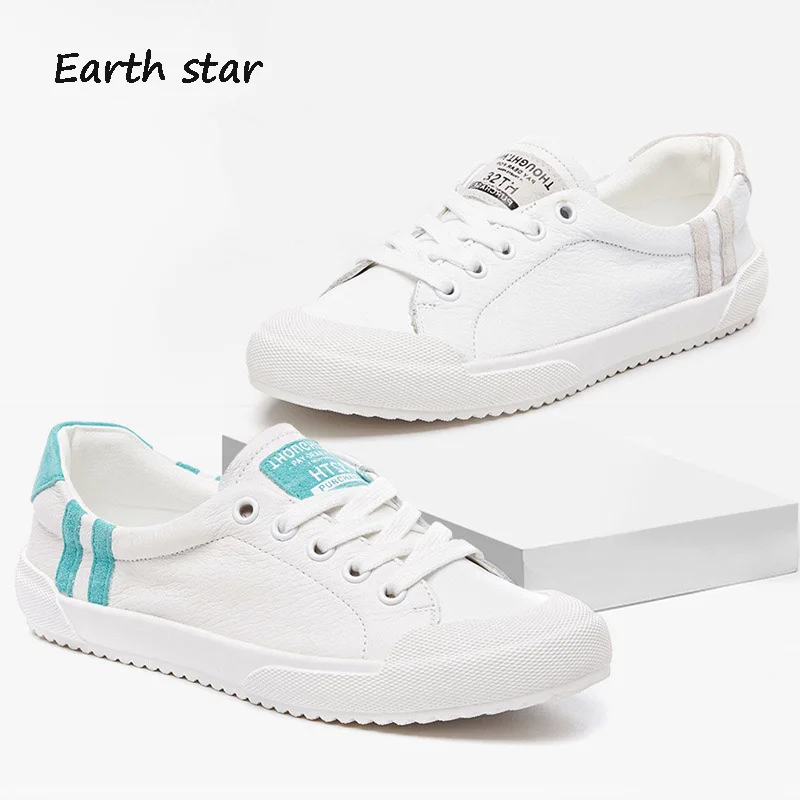 Real Leather White Shoes Women Fashion Brand Sneaker Lady chaussure Autumn Female footware Breathable Girl Flats Cross-tied Soft
Real Leather White Shoes Women Fashion Brand Sneaker Lady chaussure Autumn Female footware Breathable Girl Flats Cross-tied Soft